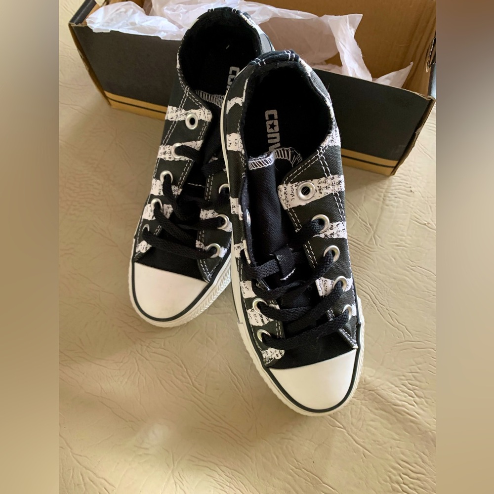 Converse zebra style sneakers